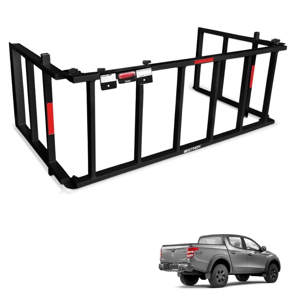 Extensor de Caçamba L200 Triton Sport 2017 a 2024 Rampa Preto Gtnox