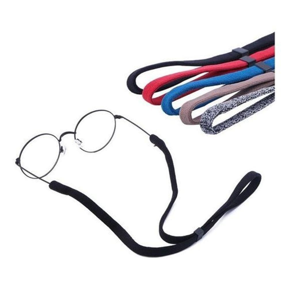 Kit 5cordão corrente cordinha ajustável óculos tecido md 210