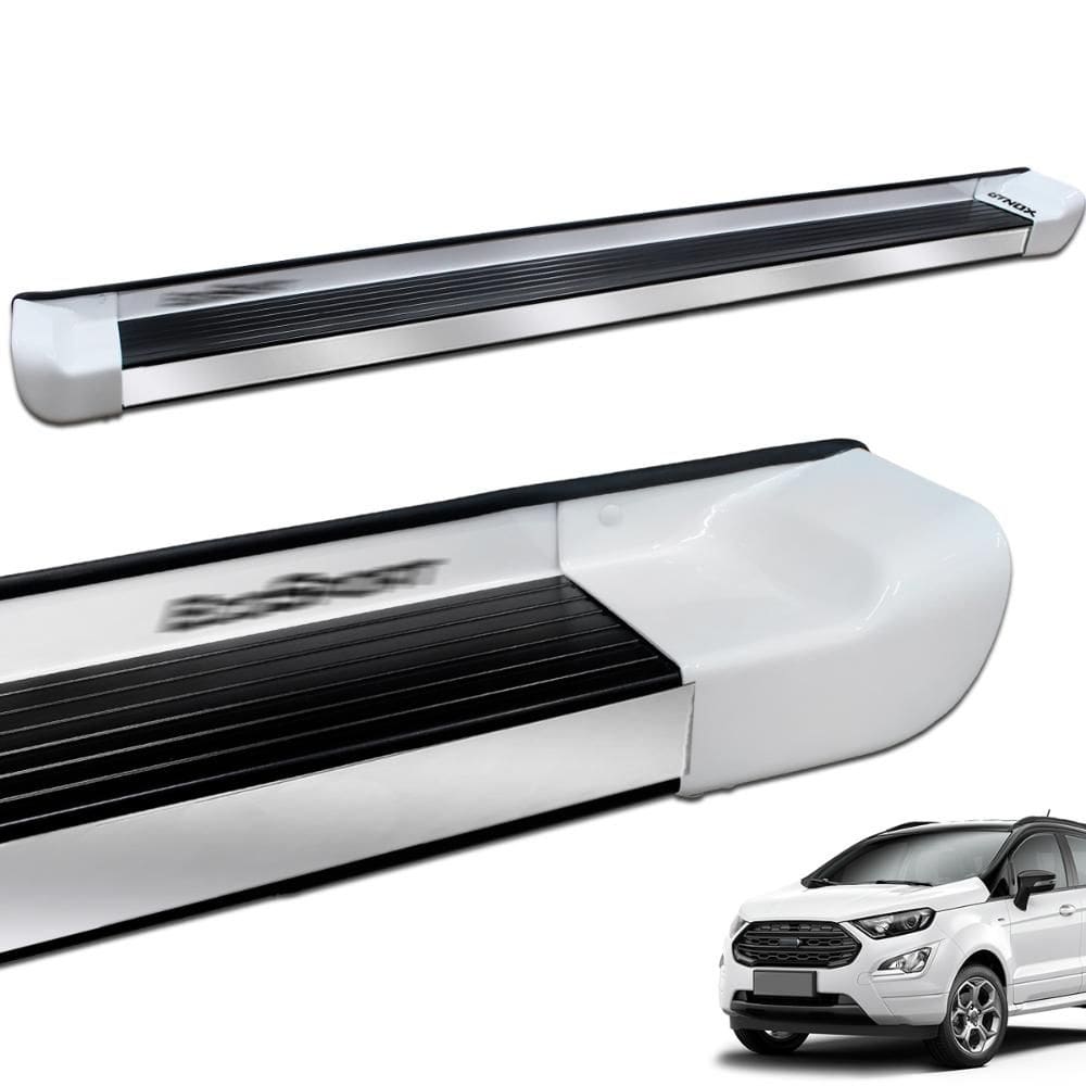 Estribo Lateral Ecosport 2013 a 2021 Branco Artico Personalizado