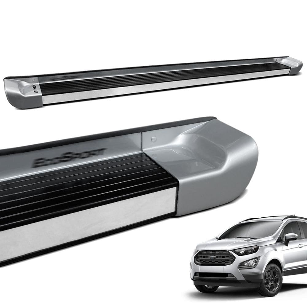 Estribo Lateral Ecosport 2013 a 2021 Prata Dublin Personalizado