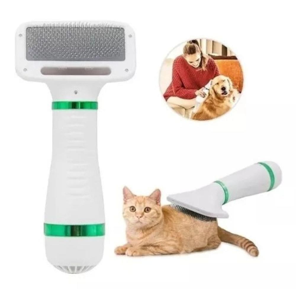 Secador De Cabelo Pet Com Escova Para Facilitar O Banho 110V