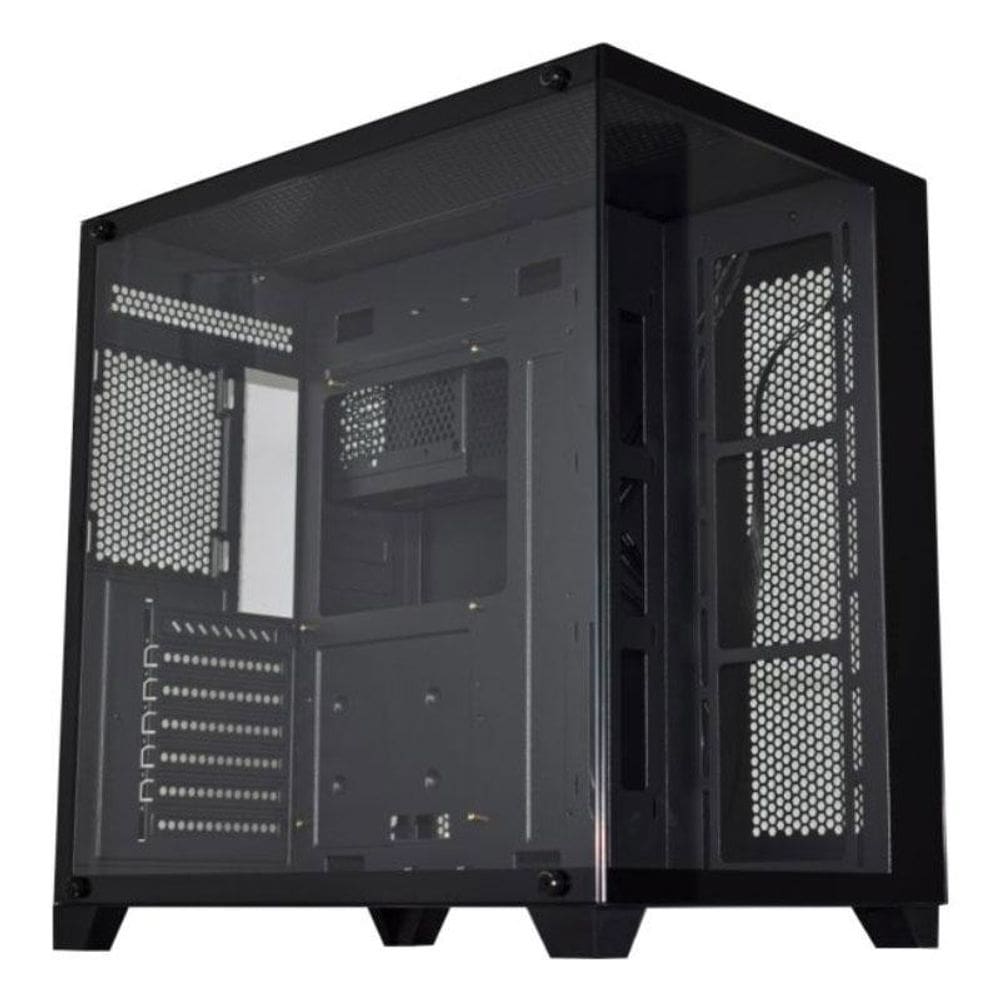 Gabinete Gamer K-Mex Ghost Shark ATX CG02J1 - Lateral e Frontal em Vidro - ATX - Preto