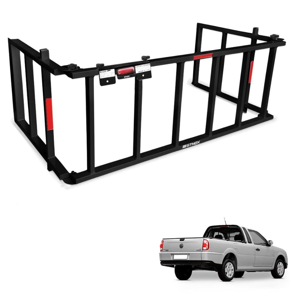 Extensor de Caçamba Saveiro 1998 a 2009 Rampa Preto Gtnox