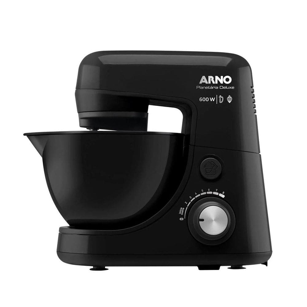 Batedeira arno planetária nova deluxe sx34 preta 4,1l 110v