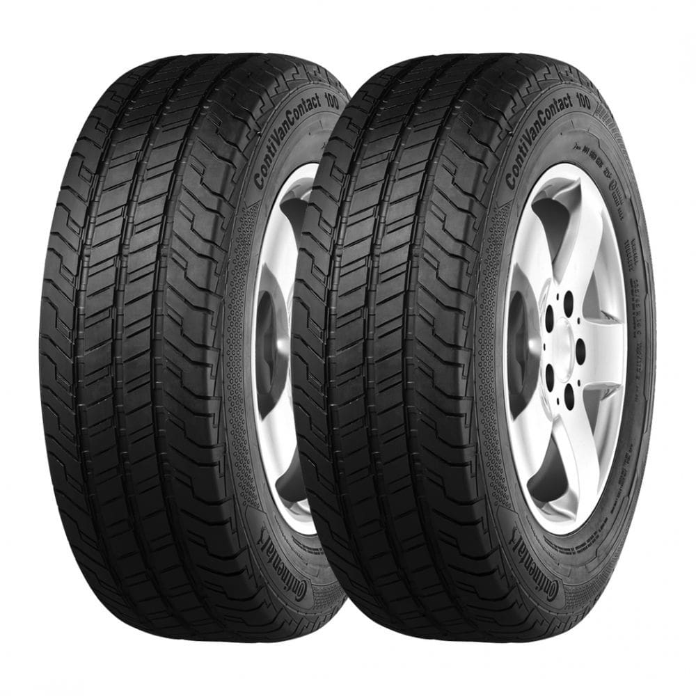 Kit 2 Pneus Continental Aro 16C 215/75R16C ContiVanContact 100 10 Lonas 116/114R LRE