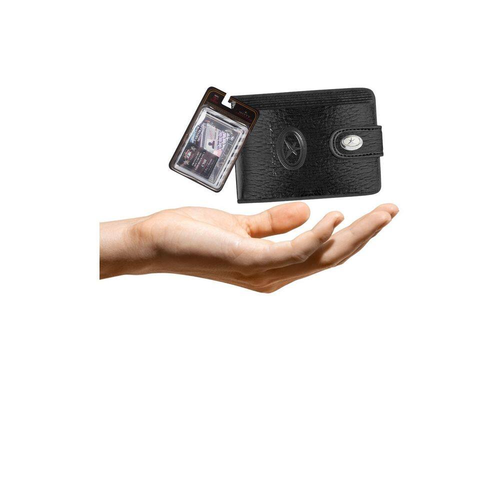 Kit Carteira Grande Mitty Couro + Refil Mitty M2F Plm2 Preto