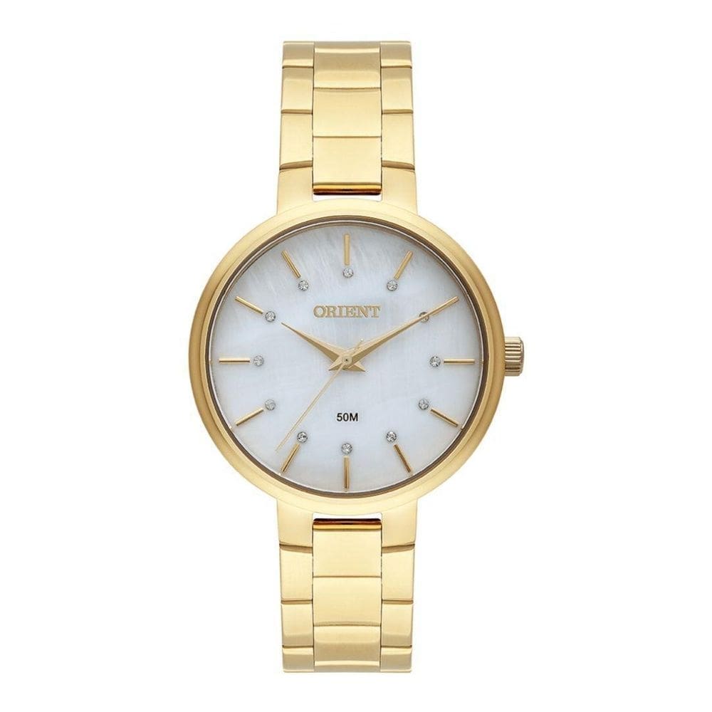 Relogio orient feminino dourado aço fgss0171 b1kx