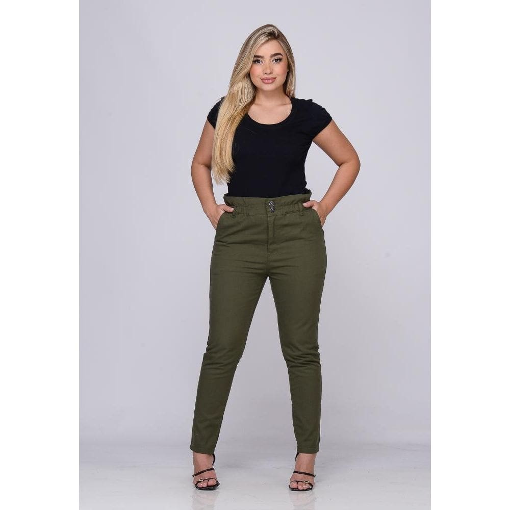 Calca Feminina 7921 Clochard Verde [F075]
