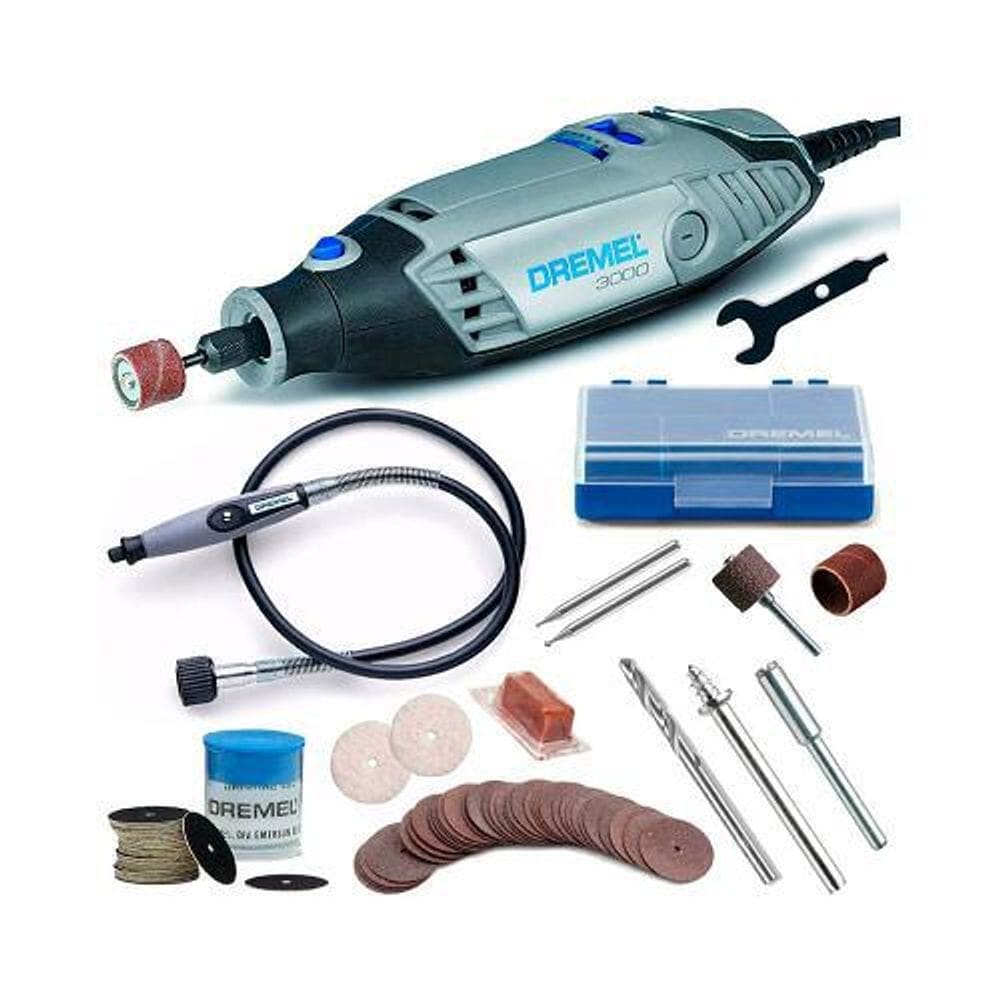 Micro retífica dremel 3000 + 82 acessórios