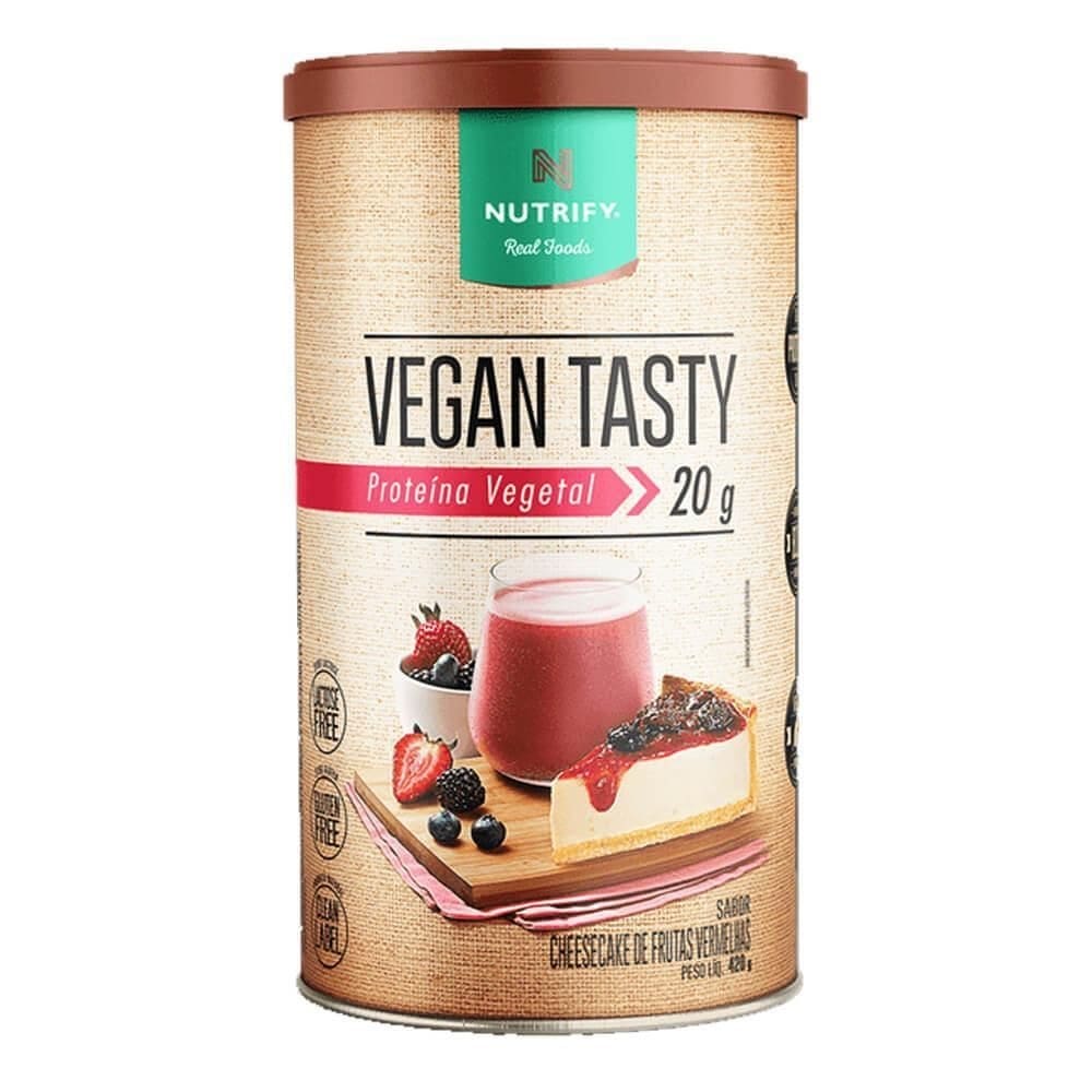 Suplemento em pó proteína vegetal nutrify 420g vegan tasty