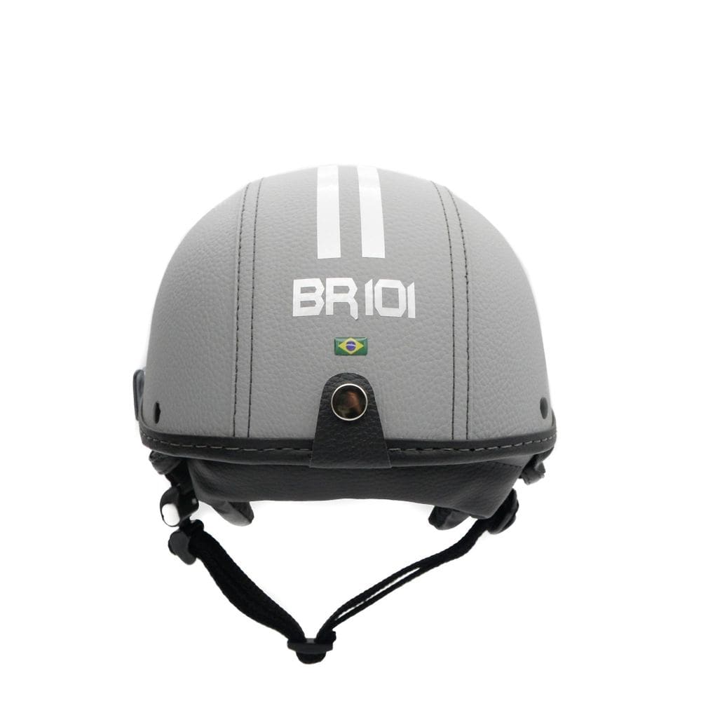 Capacete coquinho scooter elétrica bike cinza viseira