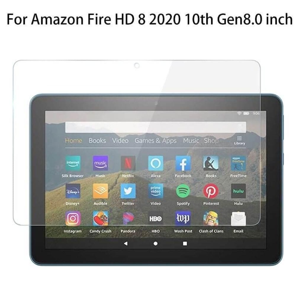 Película de vidro temperado full tablet amazon fire hd 8