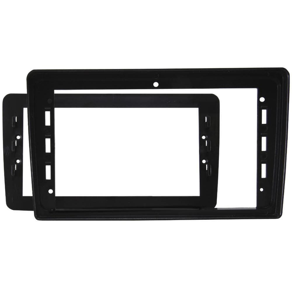 Moldura painel adaptador multimídia 9 pol universal preto