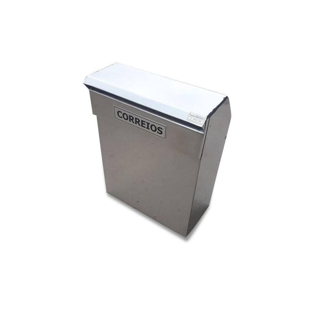 Caixa de  inox modelo l para vidro valeinox