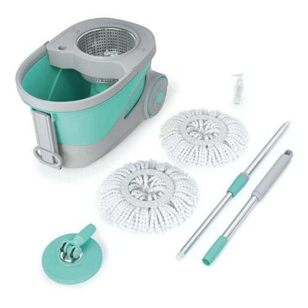 Mop giratorio ciclone cesto inox 20lts flash limp puxador