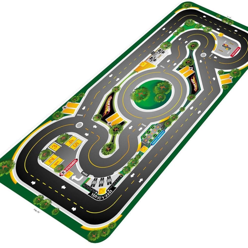 Pista para brincar com carrinhos hot wheels kids 2,00x1,00m