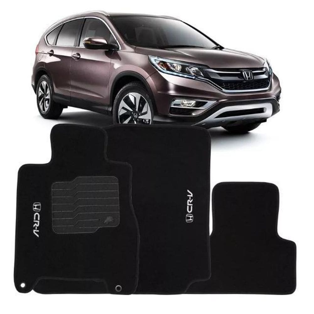Tapete automotivo carpete com a base em pvc honda crv 2012