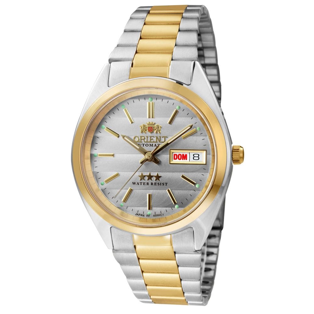 Relógio orient automático misto 469wc1f b1ks