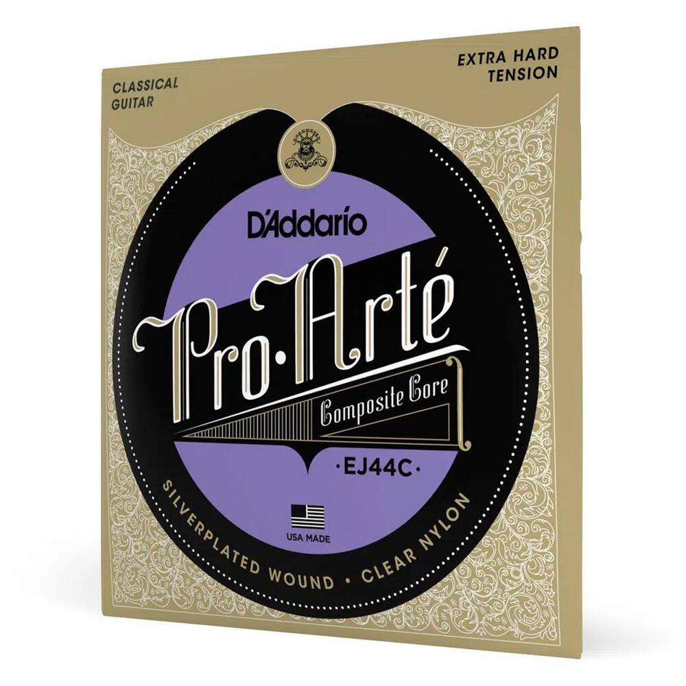 Encordoamento Para Violão Nylon D`ddario Pro-Arté EJ44C Extra Pesada