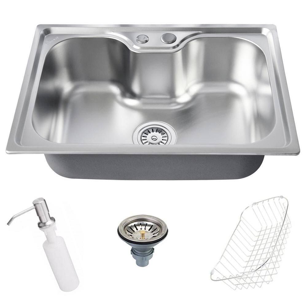 Cuba cozinha gourmet aço inox luxo com acessórios 50x40 cm