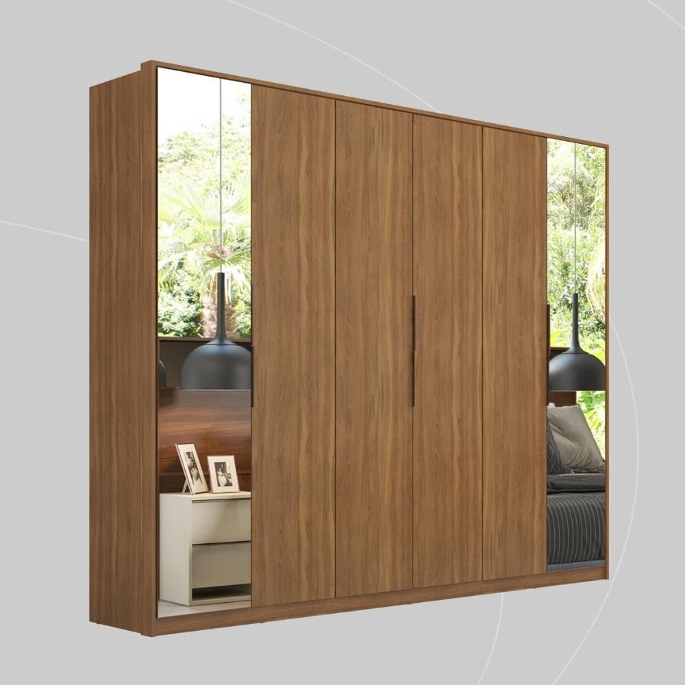 Guarda-Roupas Casal com Espelhos 6 Portas Multimóveis CR35229