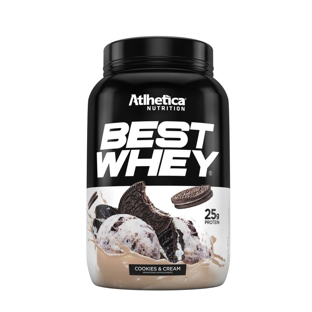 Best whey - 900g - atlhetica - cookies e cream
