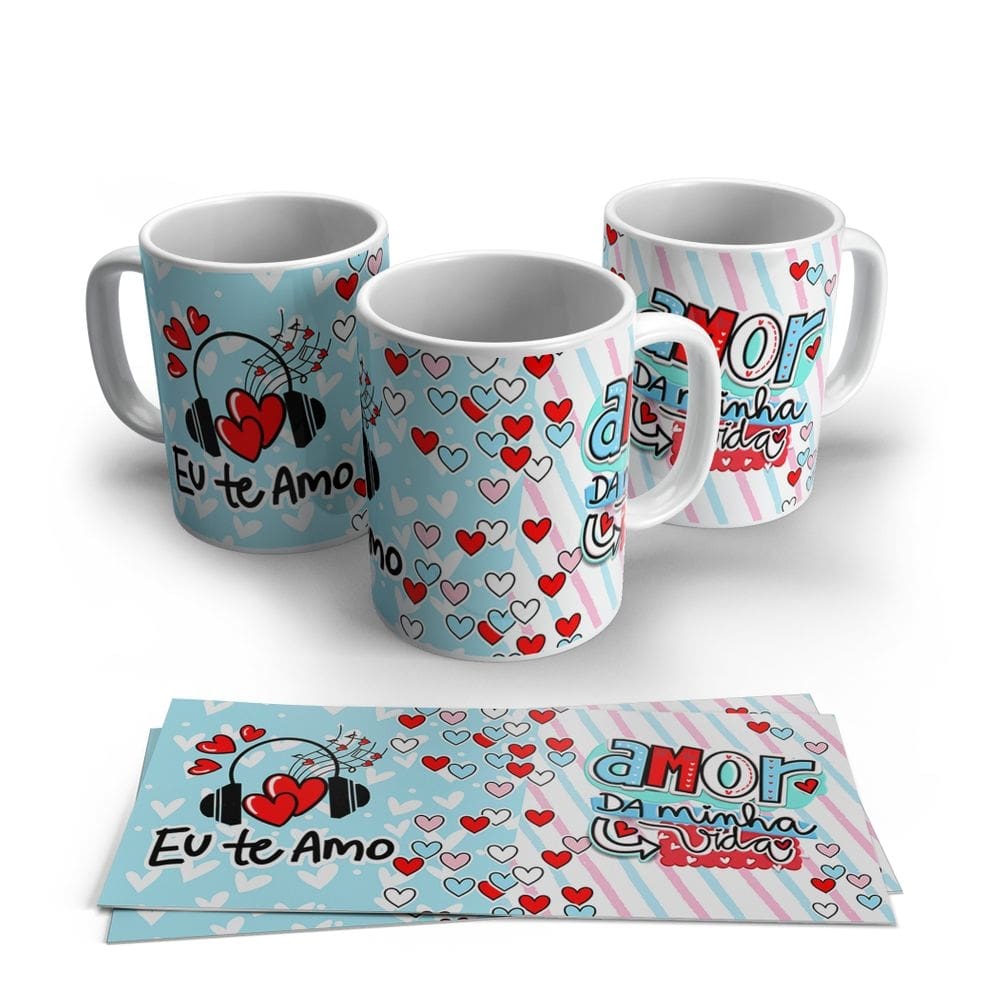 Caneca de Porcelana Dia dos Namorados Modelo 20