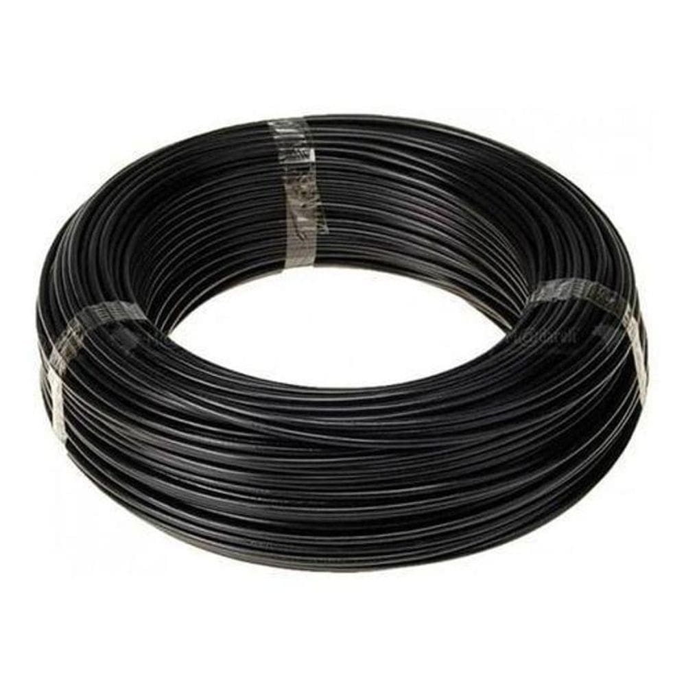Fio cabo flexível 10mm preto - 100 metros