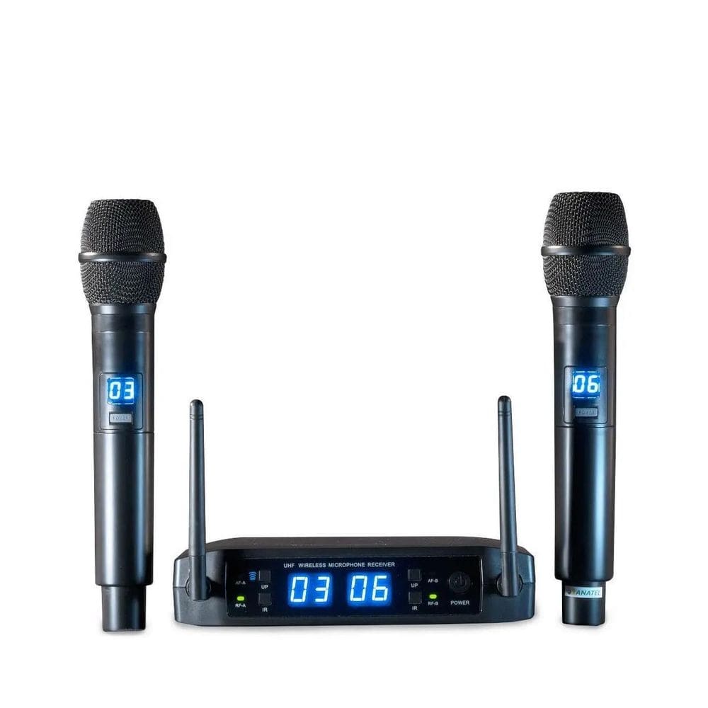 Microfone leson ls916 s/fio duplo