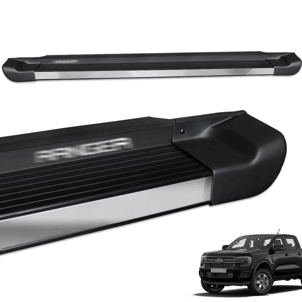 Estribo Lateral Ranger Cab. Dupla 2013 a 2023 Preto Fosco Personalizado Gtnox