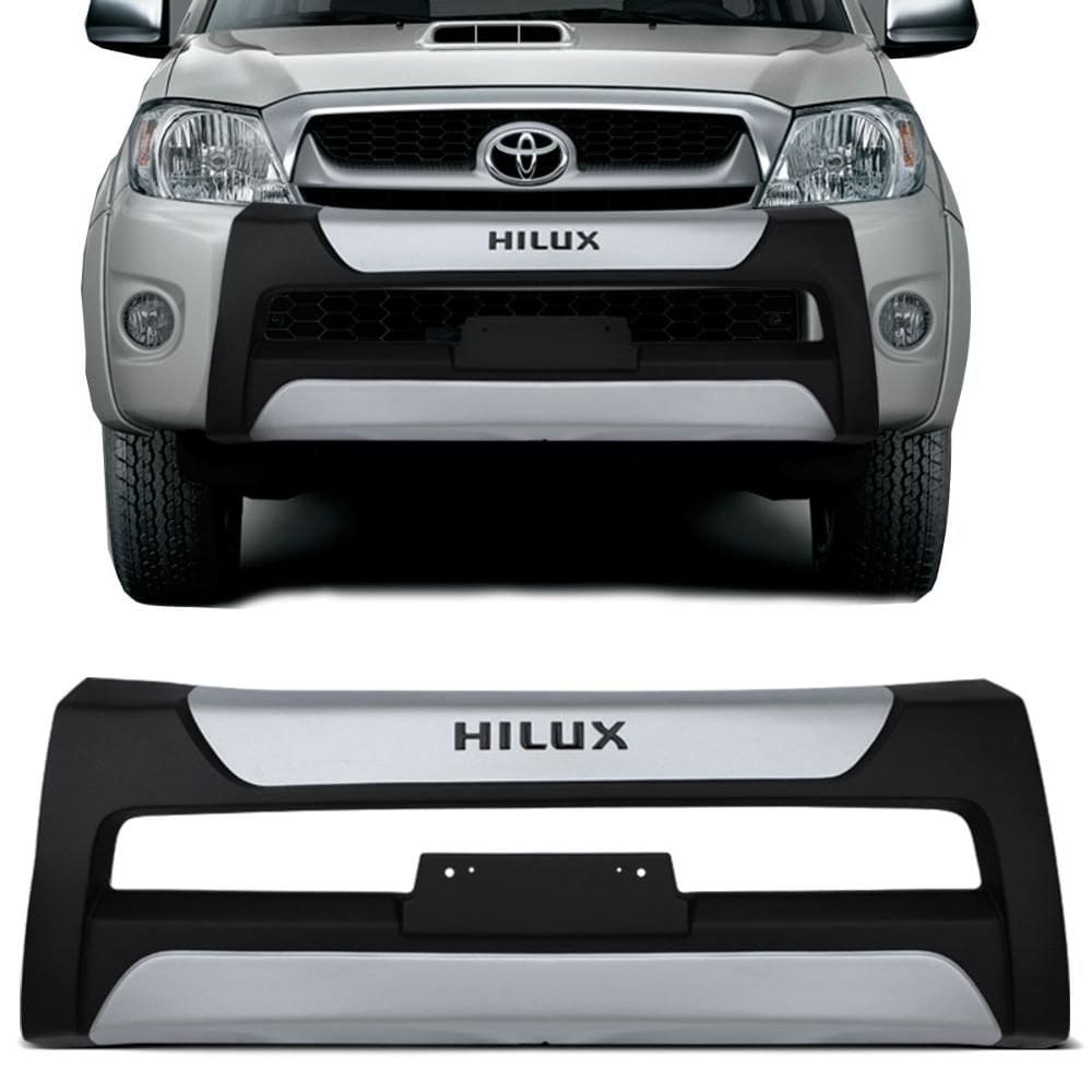 Overbumper Hilux CD 2009 a 2011 Preto Polipropileno Tgpoli
