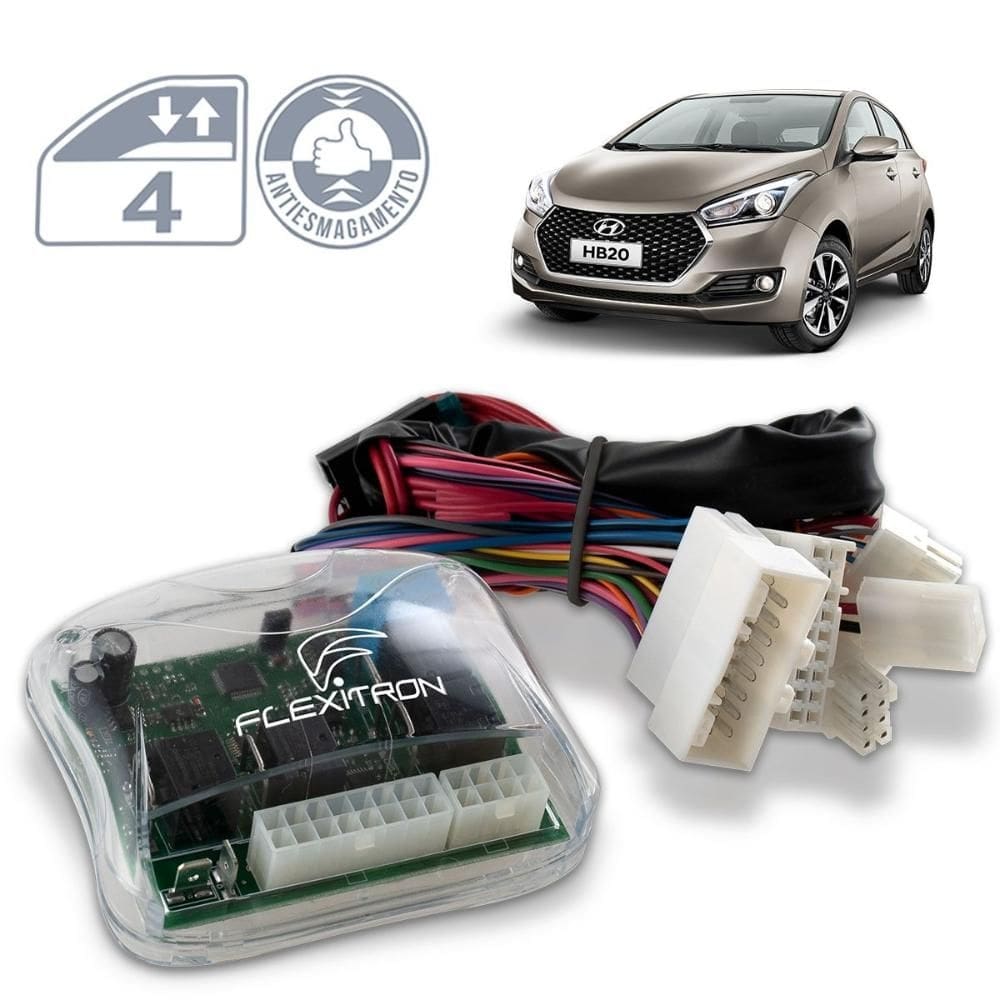 Modulo Vidro Elétrico HB20 2013 a 2019 Antiesmagamento
