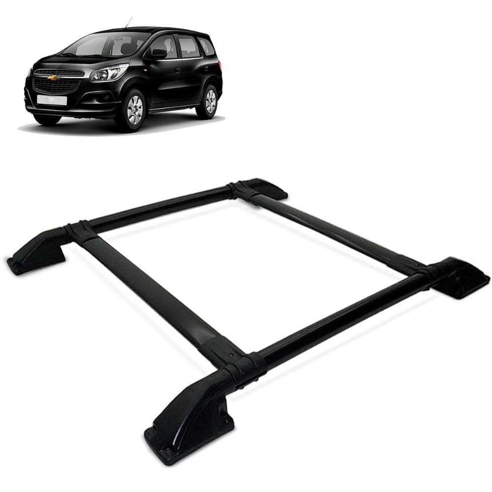 Rack De Teto Bagageiro Spin 2013 a 2023 Tubolar Preto