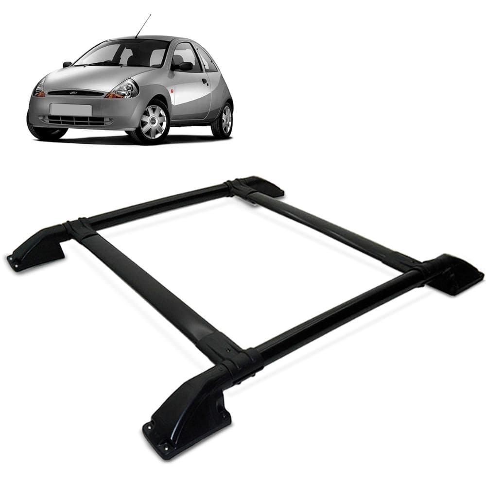 Rack de Teto Bagageiro Ka 1997 a 2007 Tubolar Preto