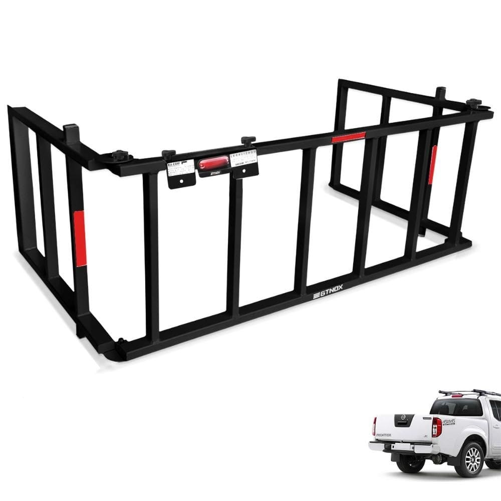Extensor de Caçamba Frontier 2008 a 2016 Rampa Preto Reforçado 350kg Gtnox