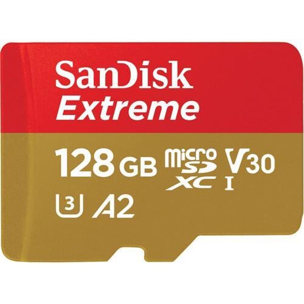 Cartão memória sandisk extreme micro sd xc 128gb 190mb/s