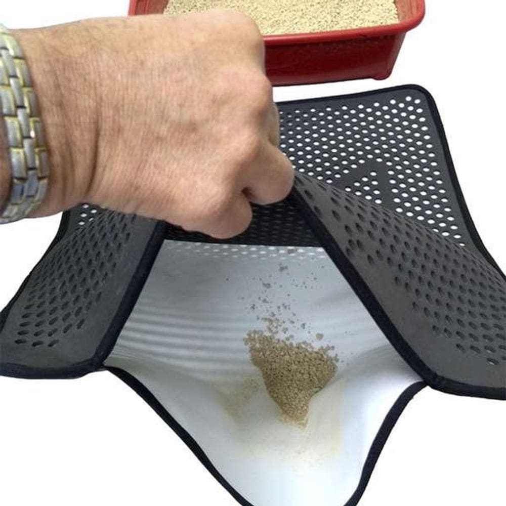 Tapete higiênico para gatos anti sujeira coletor de areia