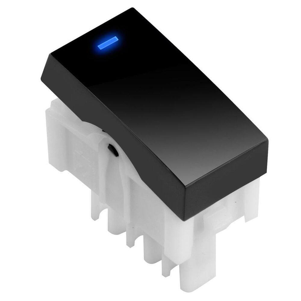 Módulo interruptor simples/ led - inova black piano
