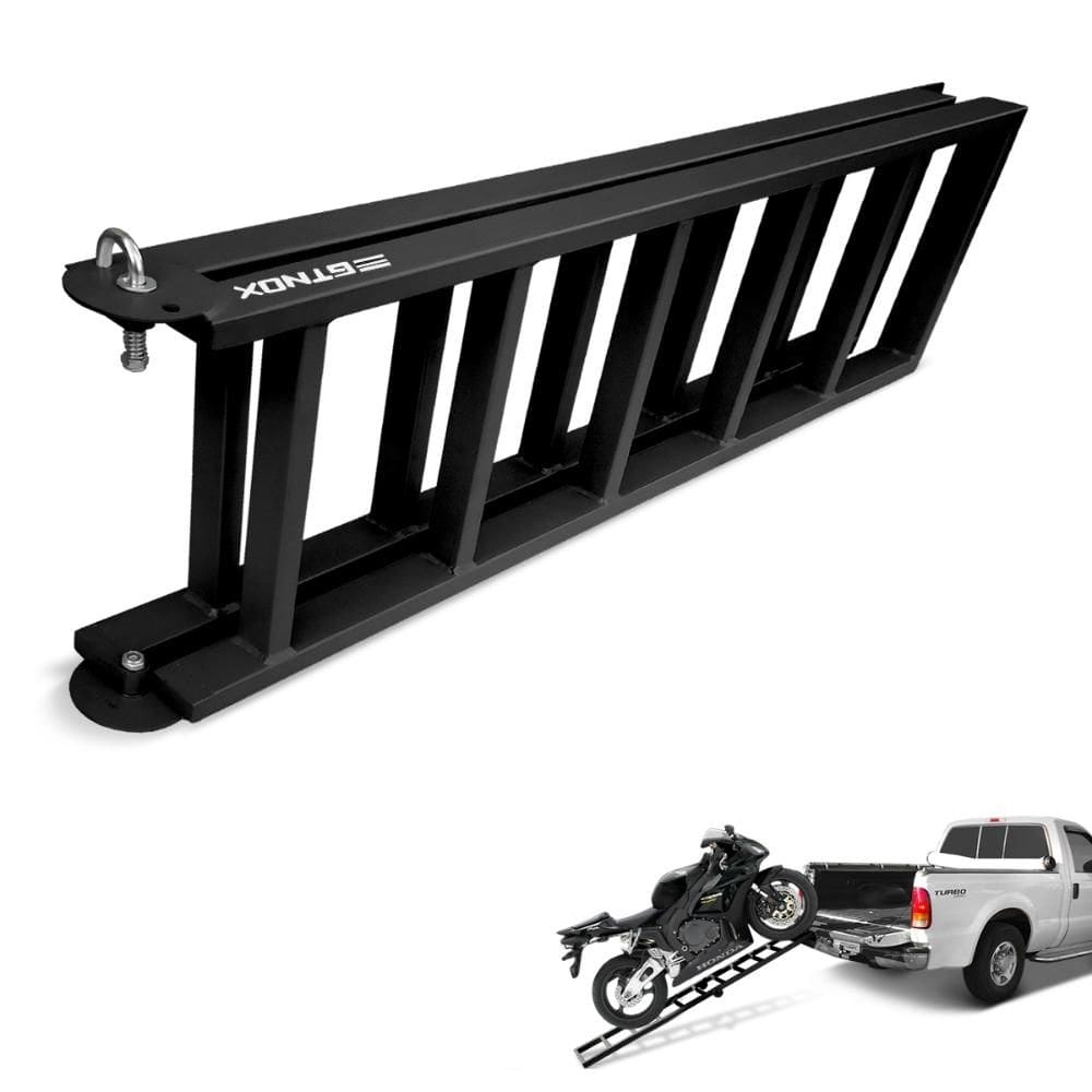 Rampa Para Moto Pick Up Universal Aço Carbono 350 kg Preto Gtnox