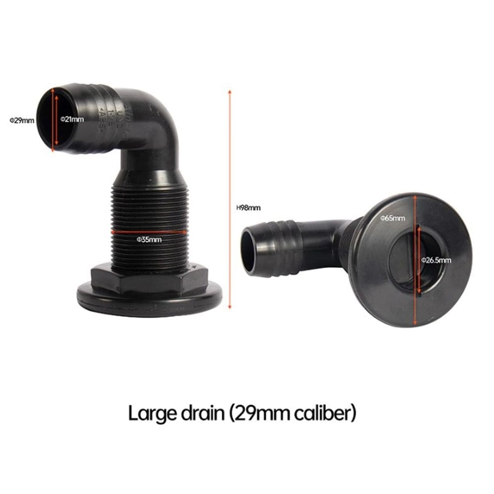 Conexão Curva 29mm large com válvula retenção 51400
