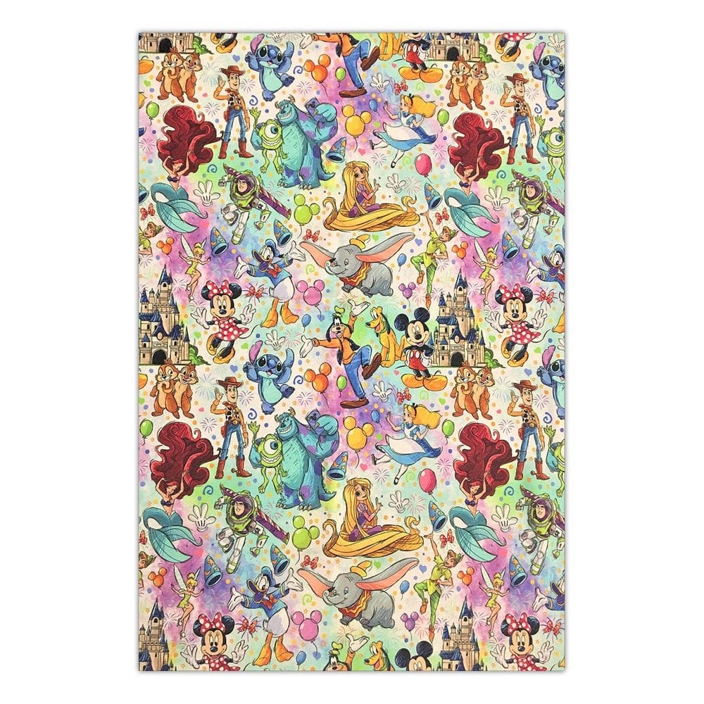 Quadro A4 em MDF Disney Personagens 001 - Placa