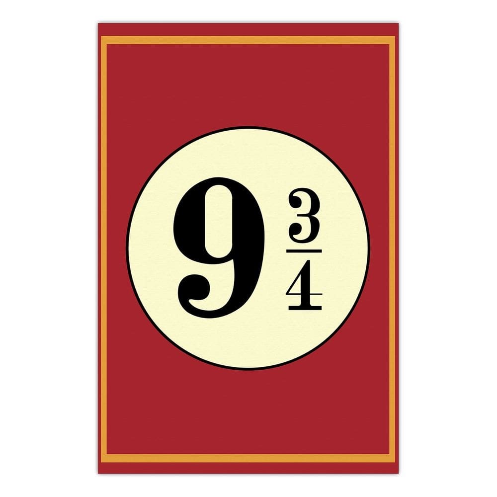 Quadro A4 em MDF Plataforma 9 3/4 - Placa