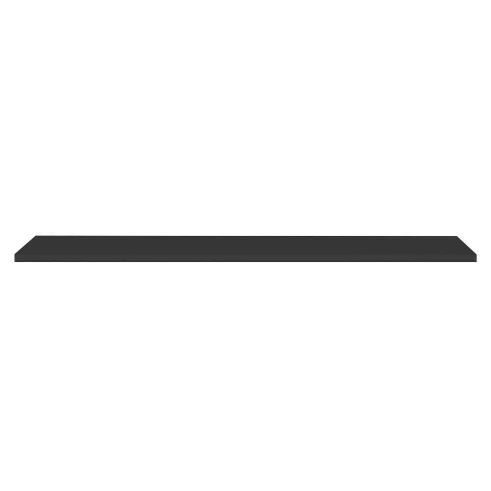 Prateleira Flutuante Para Lavanderia com Suporte Invisível 91x20cm Yara Preto - Lumil
