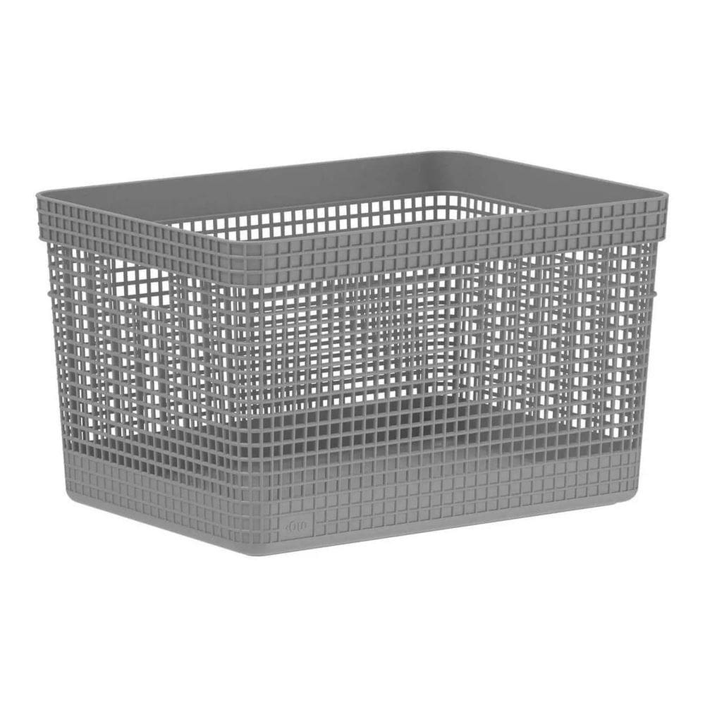 Cesto De Roupa Floreira Caixa Organizadora Grid 20Lts Cores