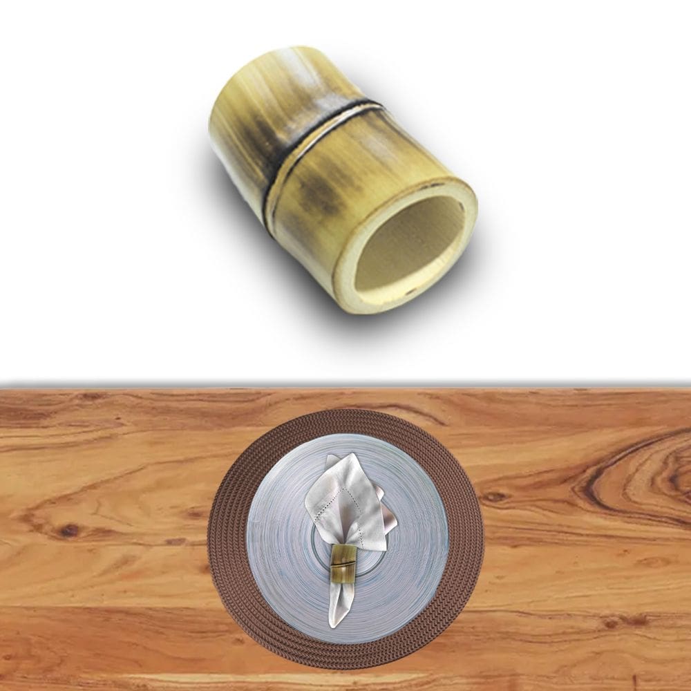Suporte De Guardanapo Bambu Com Nó