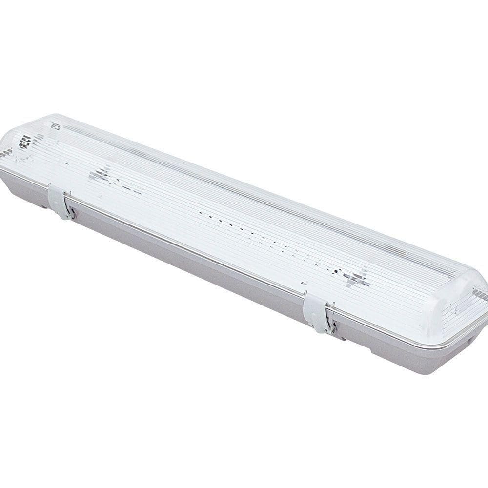 Luminária Calha Taschibra Blindada Ip65 Tlr 3118 1,26 Mt 2xt5/t8
