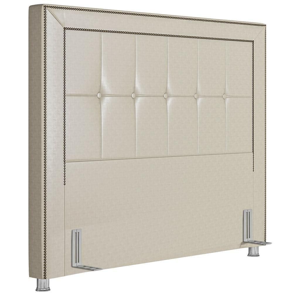 Cabeceira Casal Queen 160cm P05 Corino Branco