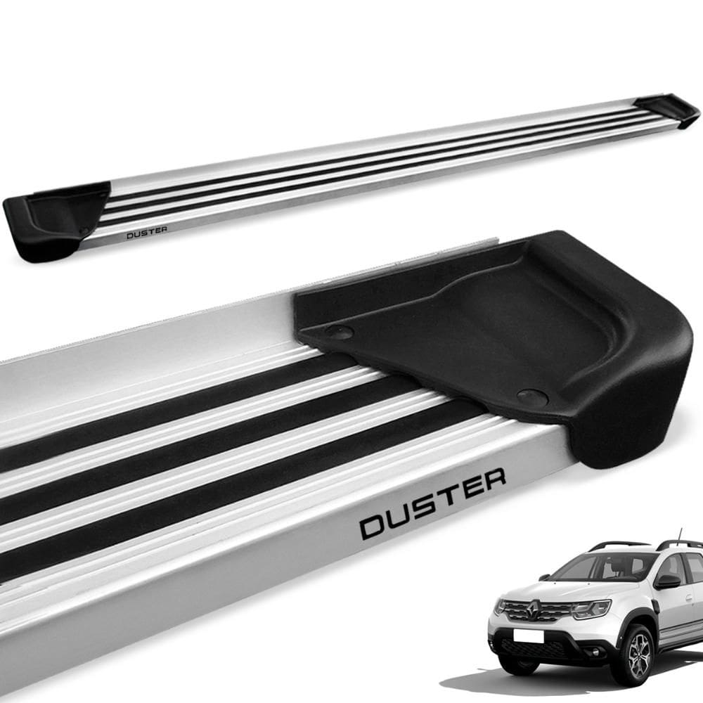 Estribo Lateral Duster 2012 a 2024 Aluminio Natural A1