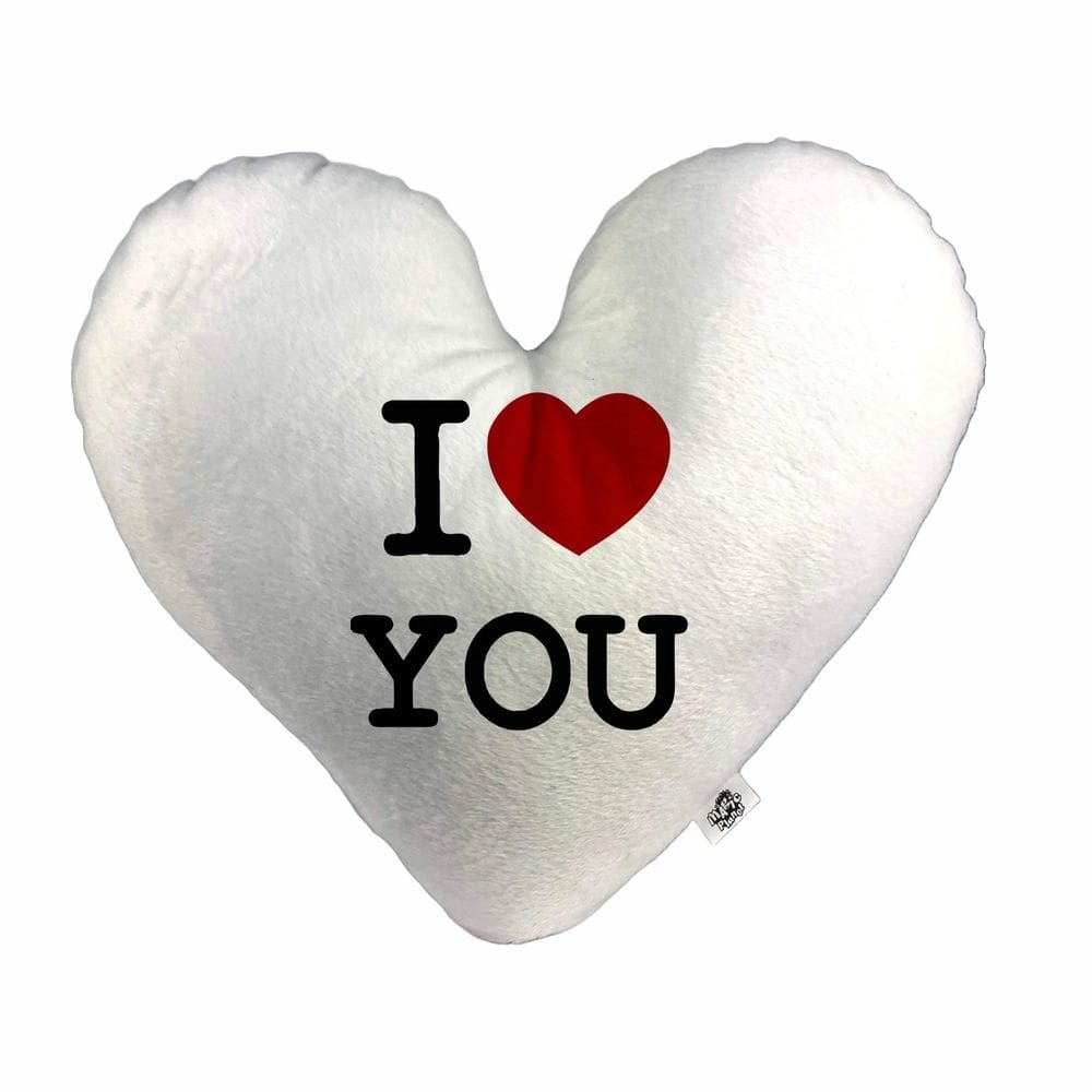 Almofada Coração Pelúcia I Love You Namorados Tamanho:M