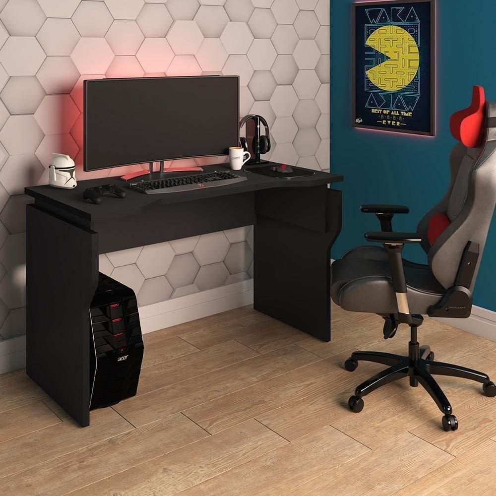 Mesa De Computador Regulaével Ohio Preto
